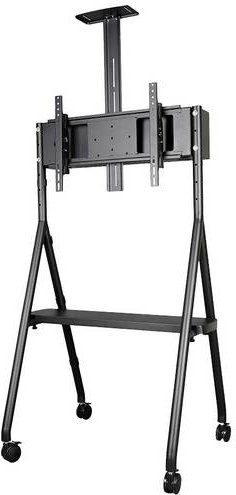 Neomounts NS-M1500BLACK TV-Rollwagen in Schwarz für 81,3 cm bis 165,1 cm Fernseher, neigbar und höhenverstellbar - Bild 1