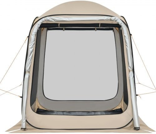 VEVOR Pop Up SUV Tailgate Zelt mit Moskitonetz für 4-6 Personen, tragbares Screen House Canopy für Camping und Garten, Beige, B/T/H: 182,5 x 182,5 x 220 cm - Bild 1