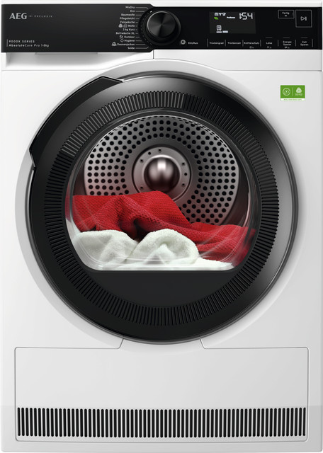 AEG Wärmepumpentrockner TR9X75889 in Weiß mit 8 kg Fassungsvermögen und Wollprogramm - Bild 1