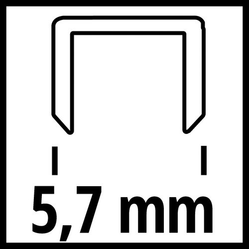 Einhell Druckluft-Tackerklammern aus verzinktem Stahl, silberfarben, B/H: 5,7 x 40 mm, 3000 Stück - Bild 2