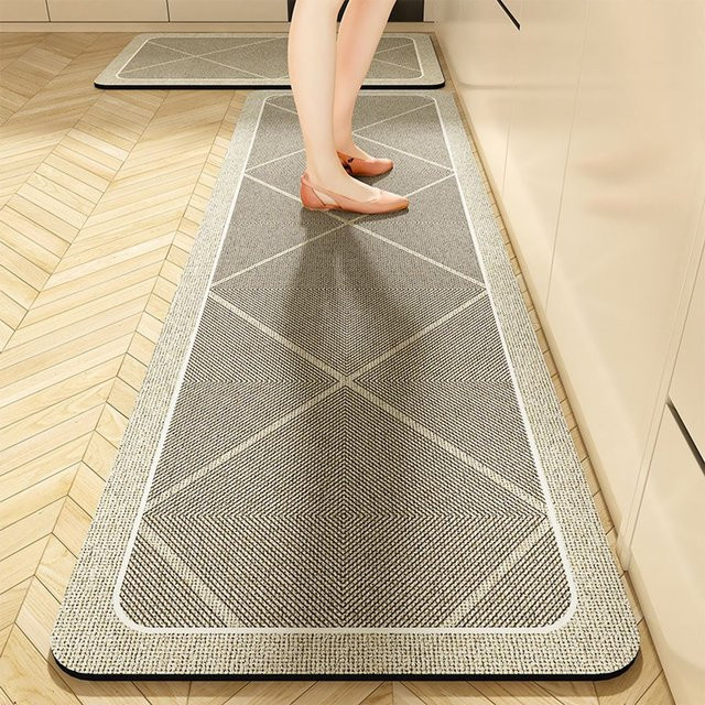 VIKAMA Flur- und Korridor-Teppich modern und wasserabsorbierend für Küche und Waschküche - Bild 1
