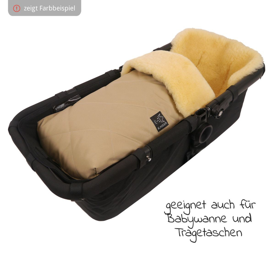 Kaiser Lammfell-Fußsack Natura in Marine Blau - Bild 2