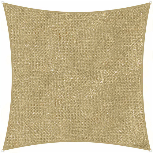 Schneider Schirme Sonnensegel Teneriffa quadratisch, Farbe: Weiss/Beige, B/T: 500 x 500 cm - Bild 3