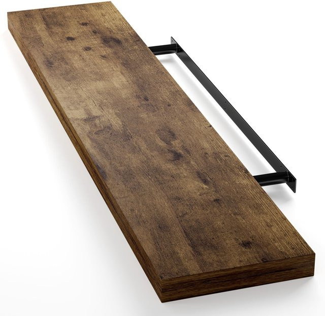 Casaria Wandregal Schweberegal Eiche dunkel Braun Breite: 110 cm - Bild 1