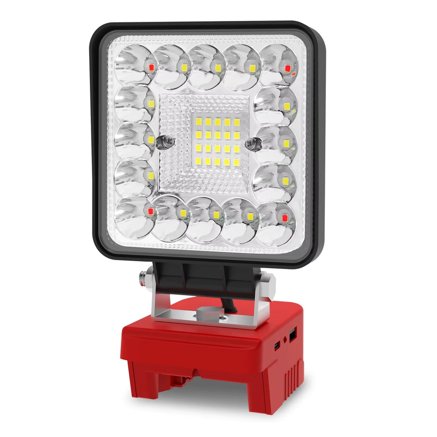 Milwaukee Tragbares LED-Arbeitslicht mit 6000 K Kaltweiß, kabelloser wiederaufladbarer Notfall-Camping-Scheinwerfer und Flutlicht für Milwaukee-Akkus - Bild 6