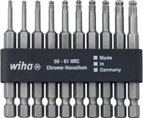 Wiha Bit-Set Professional 10-teilig mit TX Kugelkopf in Silber - Bild 1