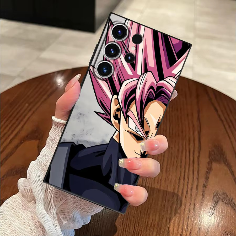 Dragon Ball Goku Handyhülle für Samsung Galaxy S24 Plus S25 Edge S23 Ultra S21 FE S20 in Schwarz - Bild 3