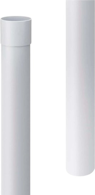Inefa Fallrohr aus PVC DN 100 in Weiß, 200 cm Länge zur Regenwasserableitung - Bild 1