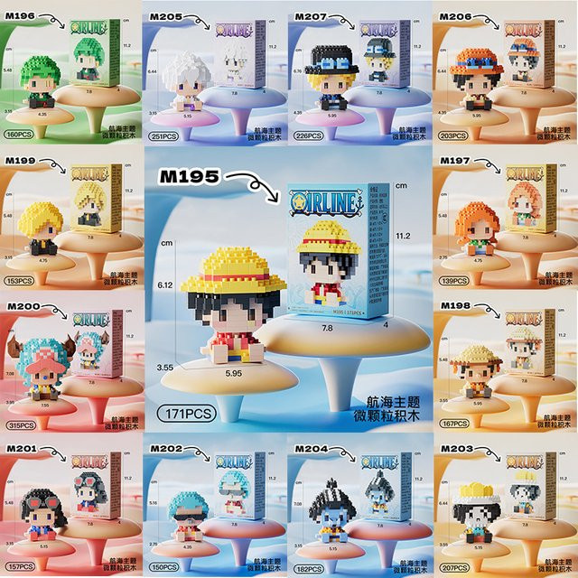 Bandai One Piece Micro Action Block, Bausatz, Figuren Spielzeug - Bild 1