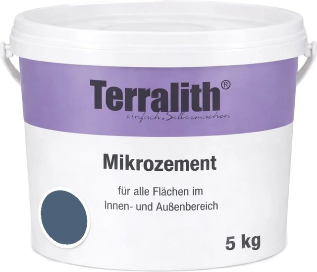 Terralith Mikrozement Fix & Fertig LFN0723 Nachtblau, 5 kg für ca. 3,5 m2 - Bild 1