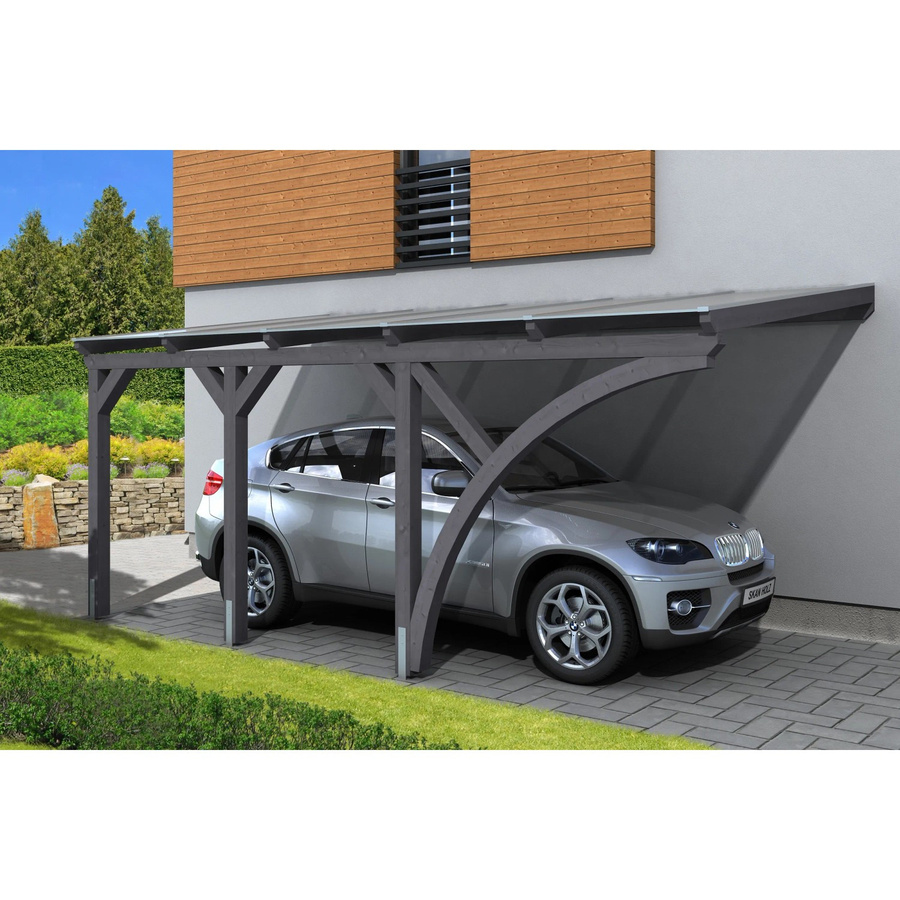 Skan Holz Carport Eifel in Schiefergrau B/T: 300 x 541 cm, Höhe: 262 cm - Bild 2