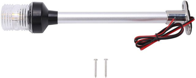 CosyHome 12-Zoll LED-Navigationslicht für Boote und Yachten in Weiß, IP66 wasserdicht, 12V-24V omnidirektional - Bild 1