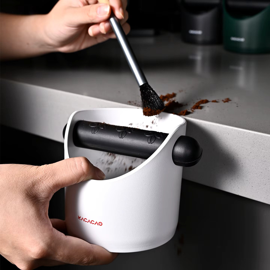 KACACAO Kaffee Knock Box mit abnehmbarem Behälter und Anti-Rutsch-Pads in Rot - Bild 6