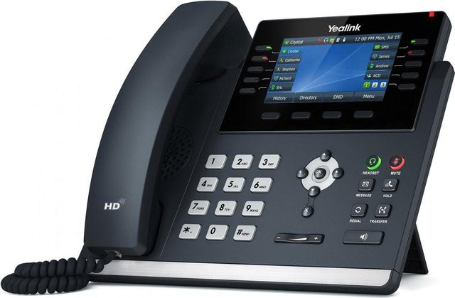 Yealink SIP-T46U IP-Telefon in Grau mit 4,3 Zoll LCD, WLAN, Bluetooth und kabellosem Mobilteil - Bild 2
