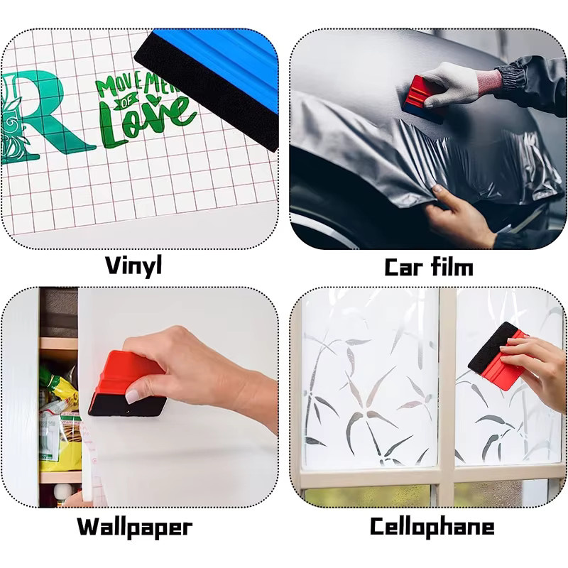 NeoWrap 12er Set Kunststoff Filzkante Rakel 4 Zoll für Vinyl Wrap und Fenster Tönung - Bild 5