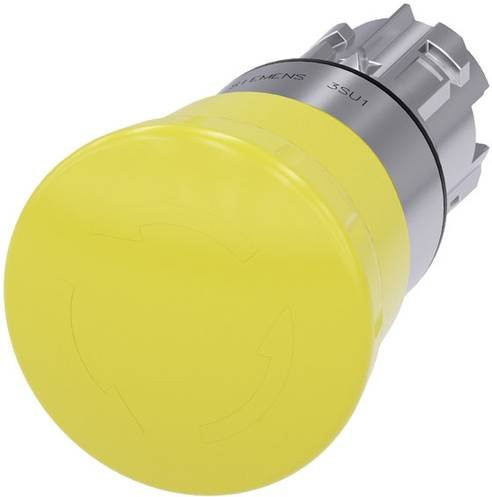 Siemens Pilzdrucktaster 3SU1050-1HB30-0AA0 in Gelb mit Drehentriegelung - Bild 1