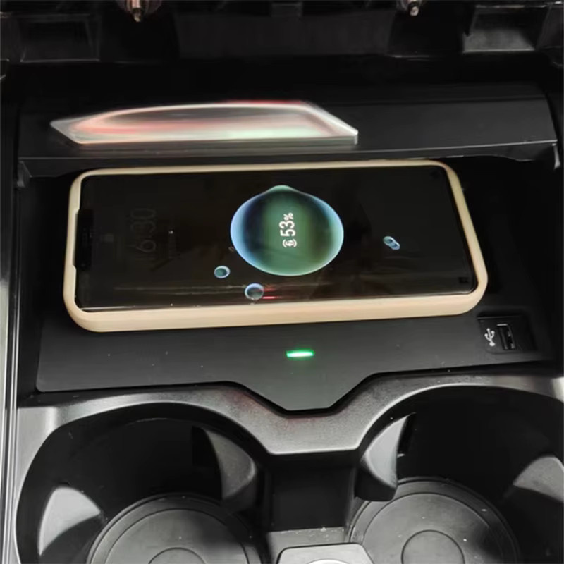 Carinway Drahtloses Ladegerät für die Mittelkonsole passend für BMW X3 G01 und X4 G02, Schwarz - Bild 3