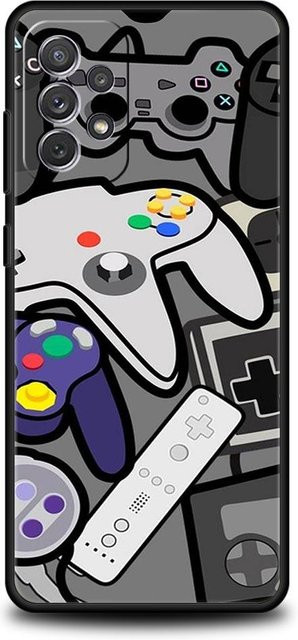 Handyhülle mit Spielcontroller Grafik für Samsung Galaxy A55 A35 A15 A14 A13 A25 A54 A51 A71 A72 A73 A32 A52 A41 5G aus weichem TPU in Multicolour - Bild 1