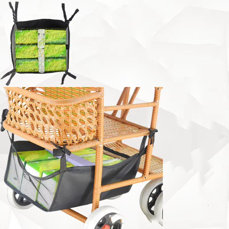 Tragbarer Kinderwagen Korb für Neugeborene in Schwarz als praktisches Zubehör zur Lagerung - Bild 1
