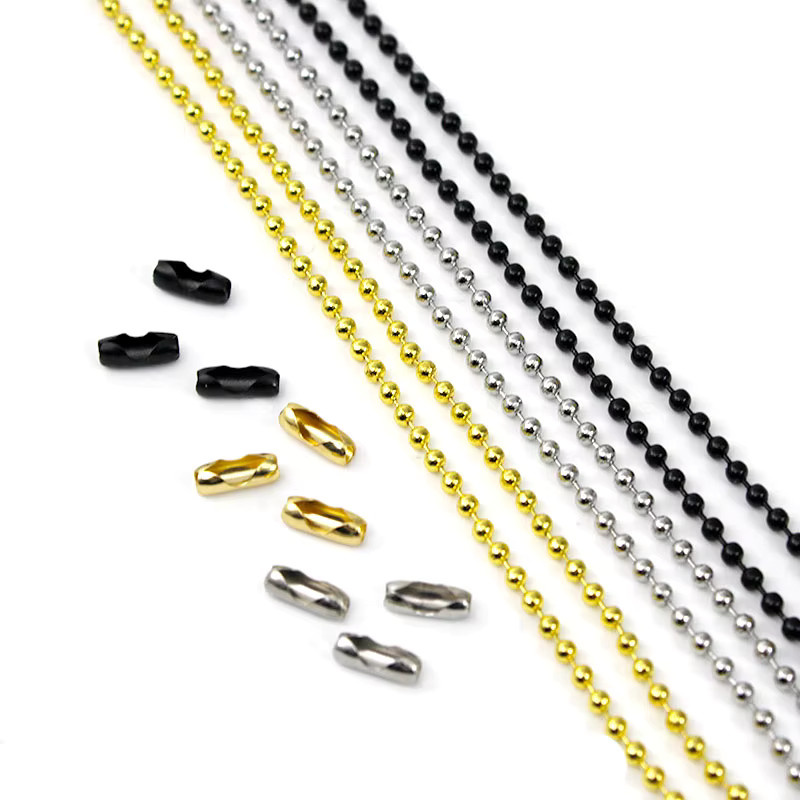 SUMOORL Kugelkette Edelstahl, Silber, Unisex - Bild 2