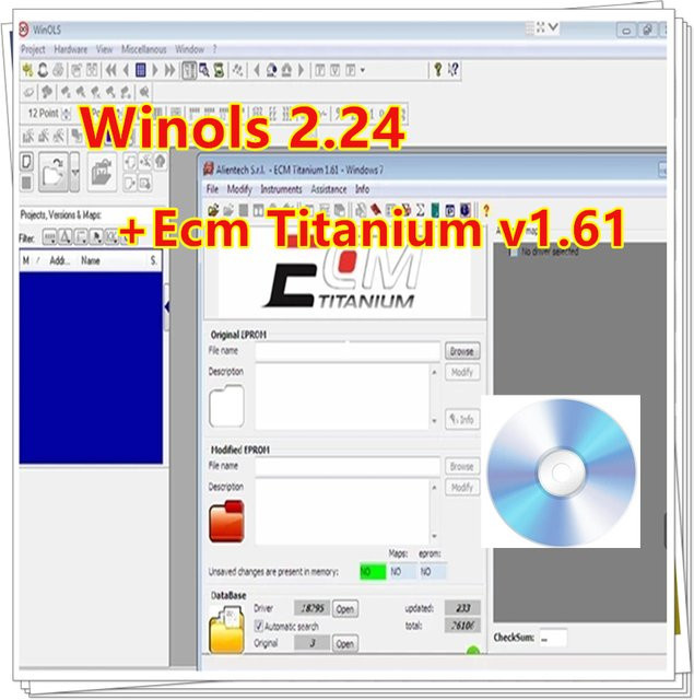 Winols 2.24 Auto Wartung ECM Titan v2.0 mit Treiber und Damos Dateien in Multicolour - Bild 1