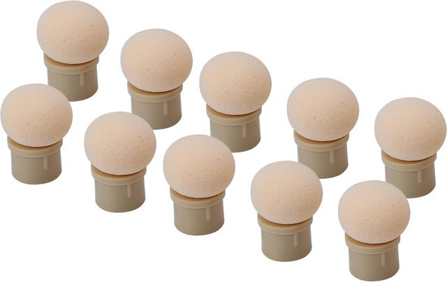 DIYelecs Austauschbare Schwammköpfe für Glitzerpuder Punktierstift, 10 Stück, beige - Bild 1