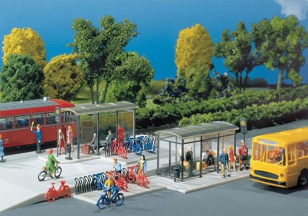 Faller Haltestellen City Compact, Fahrzeuge, 1:160 (Spur N) - Bild 1
