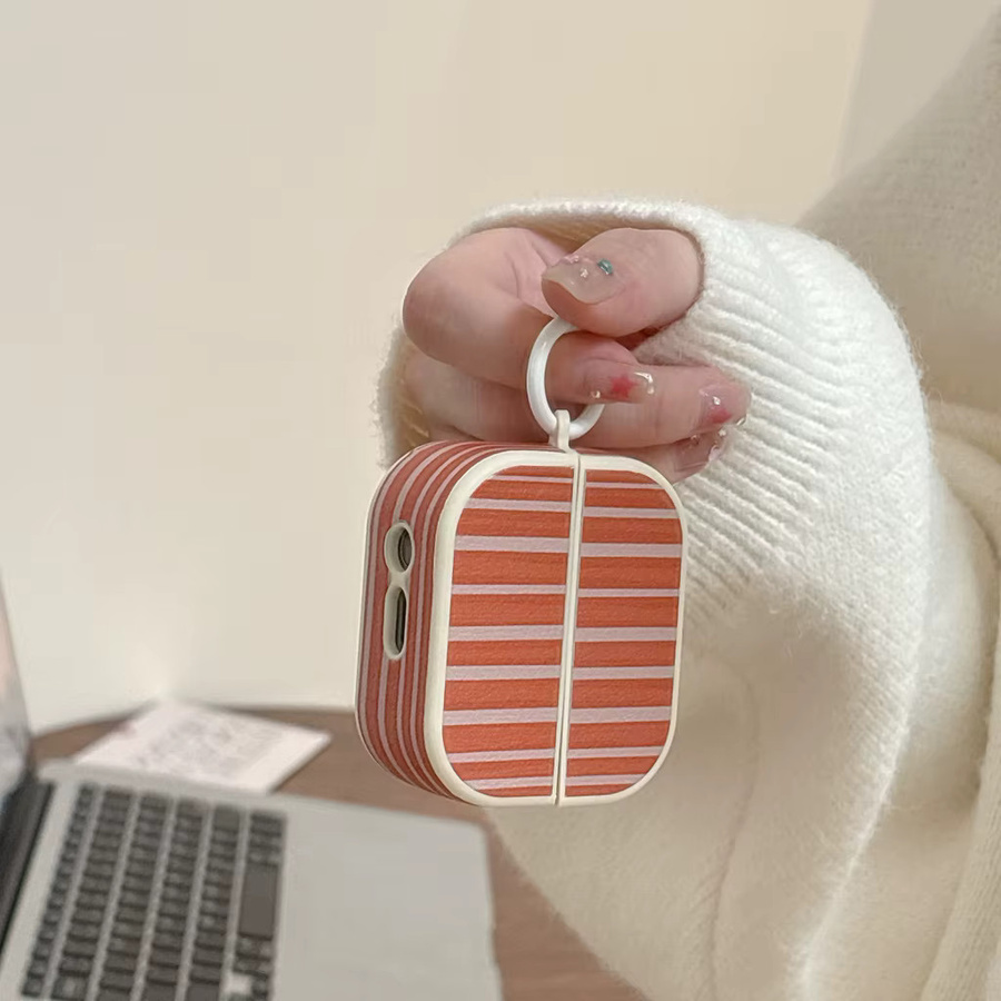 Stoßfeste Kopfhörer-Schutzhülle im Retro Zebra-Print mit Haken für Samsung Galaxy Buds 3, Buds 3 Pro und FE, Kunstleder-Textur, Multicolour - Bild 3