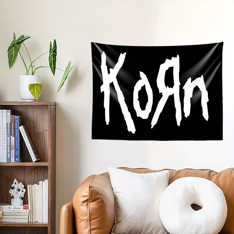 Korn Band Wandbehang Heavy Metal Rock Musik Tapisserie Schwarz - Bild 5
