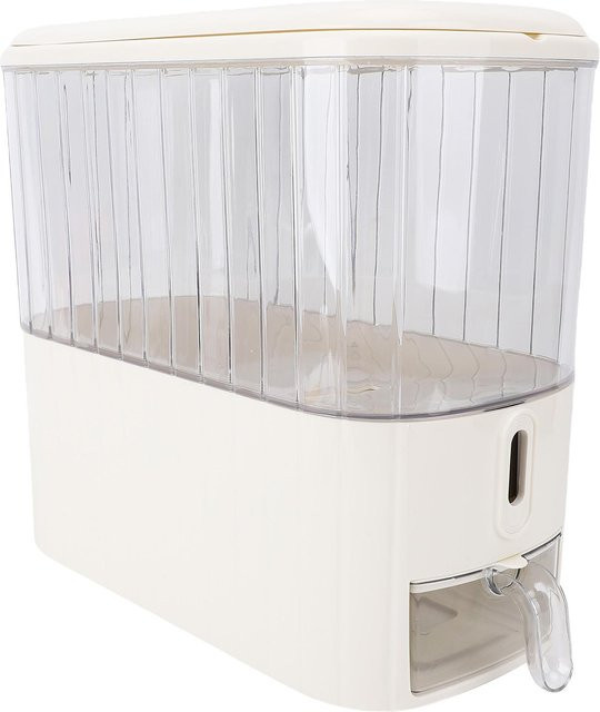 Aimo Reispender mit großer Kapazität für 6 bis 9 kg, versiegelter Reisaufbewahrungsbehälter mit Messbecher, Weiß - Bild 1