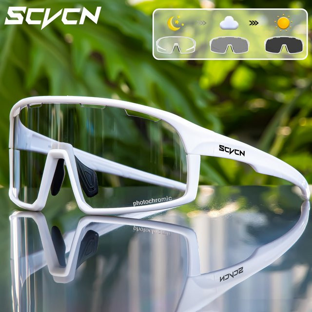 SCVCN Sportsonnenbrille, Vollrand, Kunststoff, Unisex, Photochrome - Bild 1