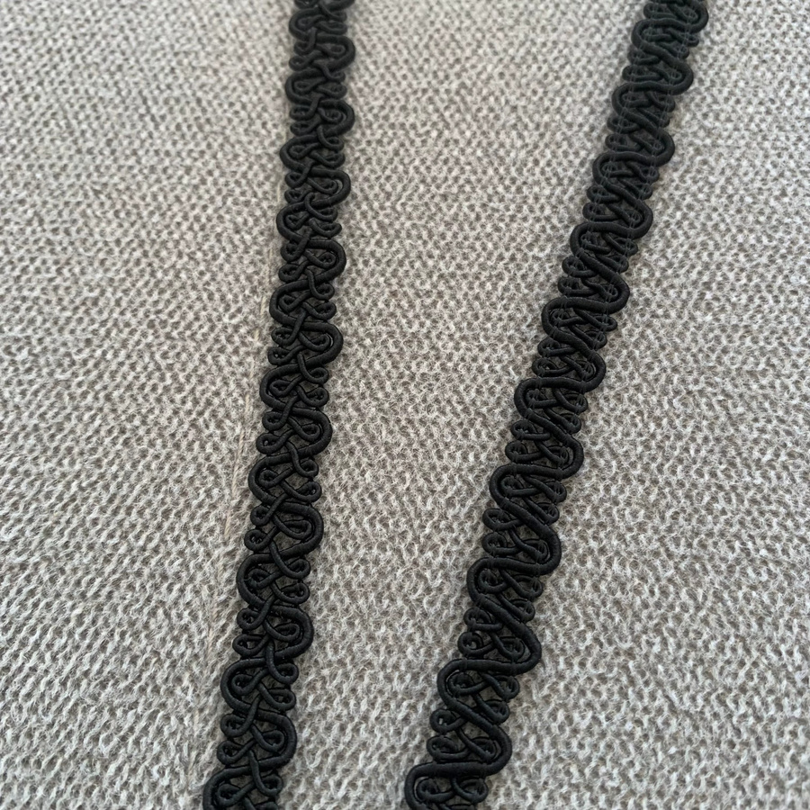 Schwarzes Spitzenband für DIY-Handwerk und Weihnachtsdekoration, 5 m Länge - Bild 3