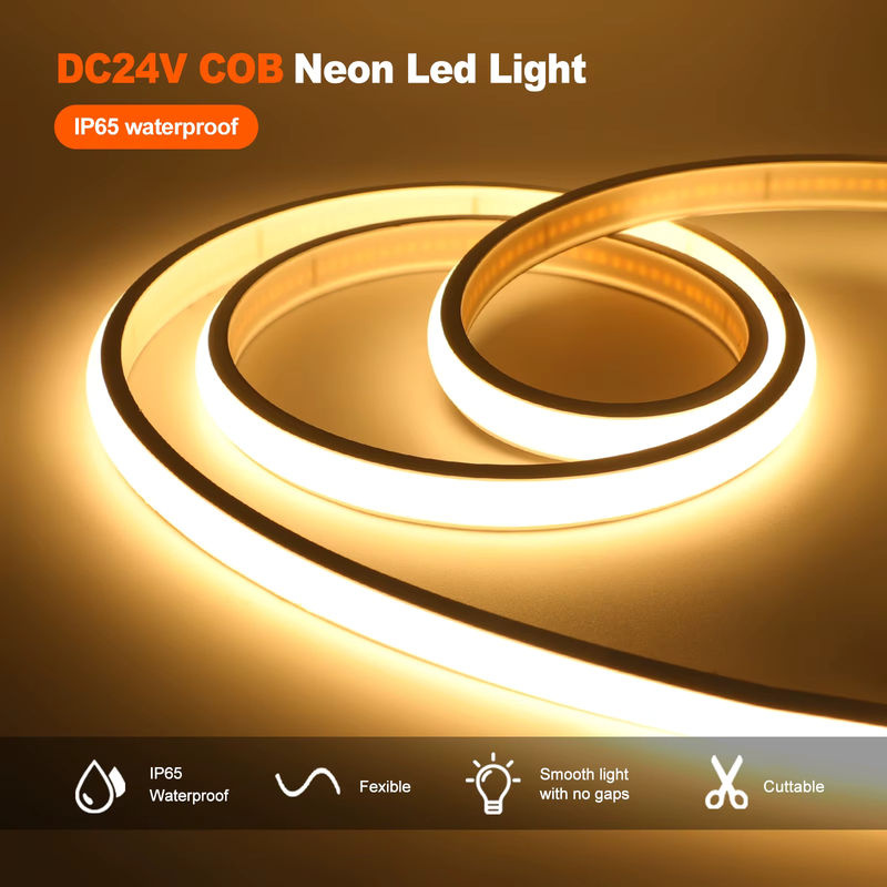 HEGEHE COB Neon LED Streifen Wasserdicht Flexibles LED Band Seil in Weiß - Bild 2