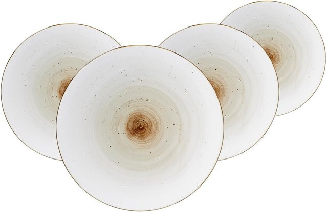 Ritzenhoff & Breker Speiseteller Cosmo aus Porzellan, 4er Set, Weiß, Durchmesser: 26,5 cm - Bild 1