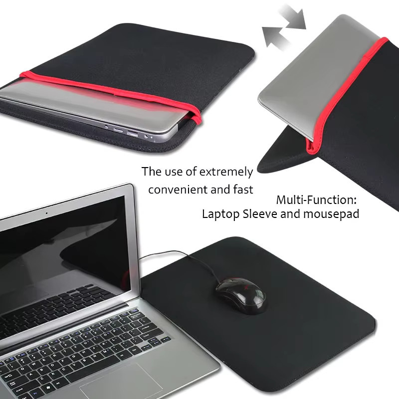 ZNOVAY Laptop-Taschenhülle für MacBook Air Pro, HUAWEI, Xiaomi und HP Notebook-Computer in Schwarz oder Rot - Bild 5