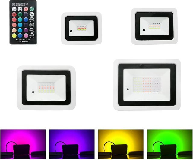 Wasserdichter RGB LED Flutlicht Scheinwerfer IP68 für Outdoor und Garten in Multicolour - Bild 1
