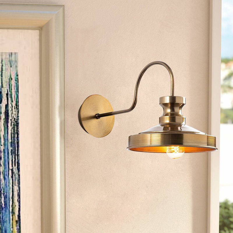 Opviq Wandleuchte Berceste in Gold aus Metall mit E27 Fassung, B: 42 cm, H: 23 cm, T: 42 cm - Bild 2