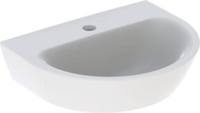 Geberit Renova Handwaschbecken aus Keramik in Weiß mit Hahnloch und ohne Überlauf B/T: 45 x 36 cm