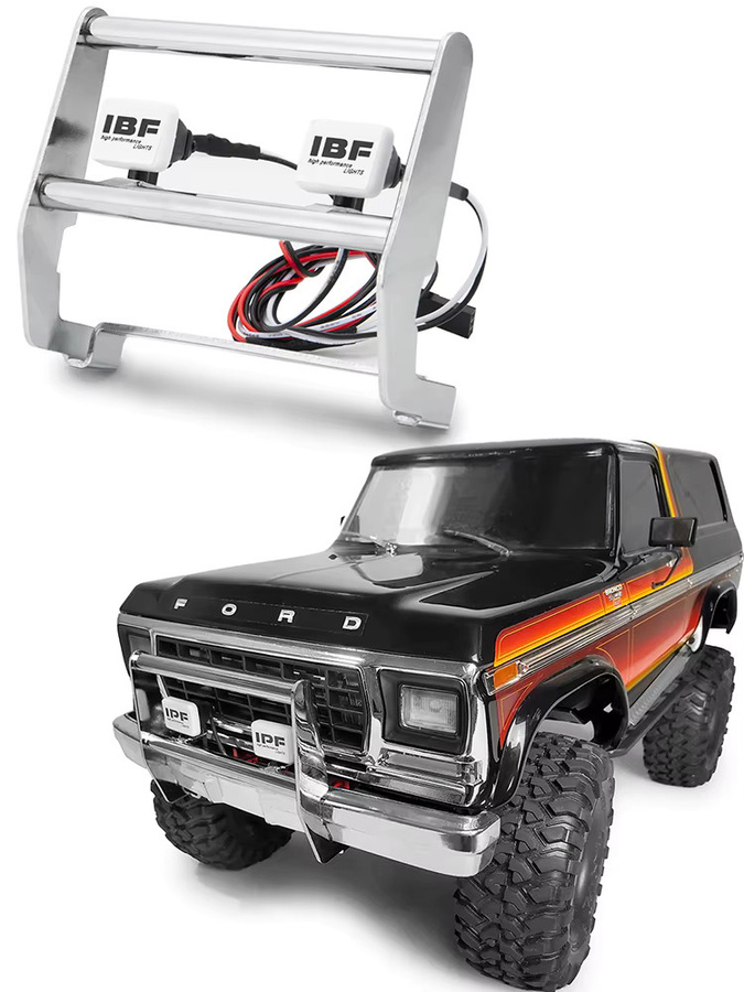 AXSPEED Metall-Frontstoßstange mit LED-Leuchten, Antikollisions-Stoßstangen-Set, Ford - Bild 3