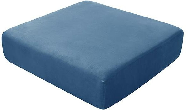 BRHUIXUE Plüsch-Sofa-Kissenbezug aus weichem Samt in Blau, elastischer Möbelschutz für Couch und Stuhl - Bild 1