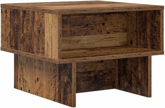 vidaXL Couchtisch aus Altholz in Braun, modern und rechteckig, B/T/H: 48 x 46 x 35 cm - Bild 1