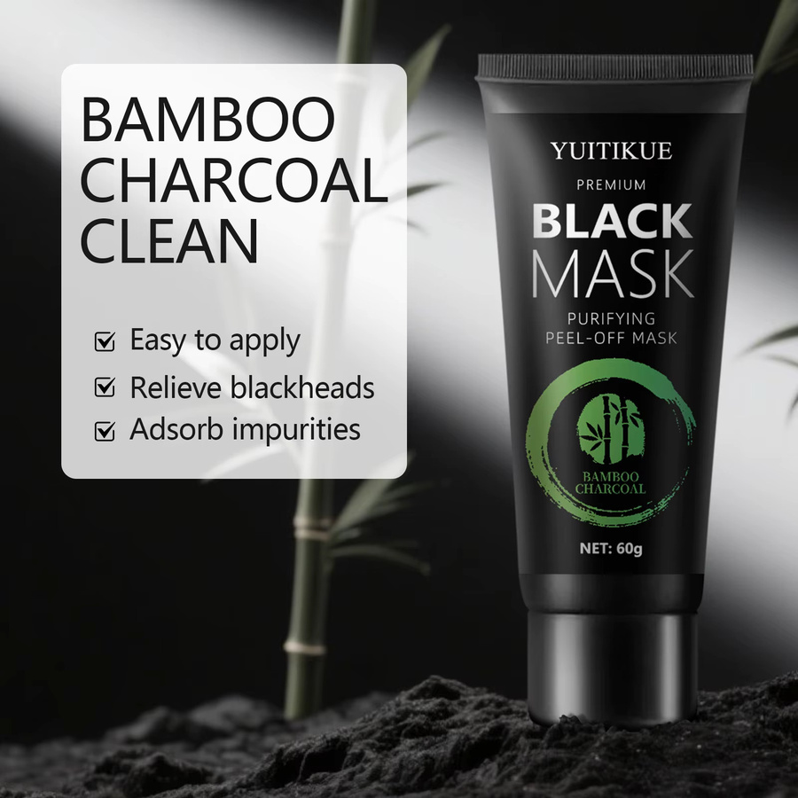 YUITIKUE Peel-Off-Maske mit Bambuskohle, 60 g, Unisex - Bild 5