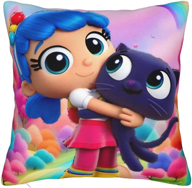 Quadratische Kissenhülle True Rainbows Kingdoms Cartoon Zee Grizelda in Multicolour, B/B: 40 x 40 cm - Bild 1