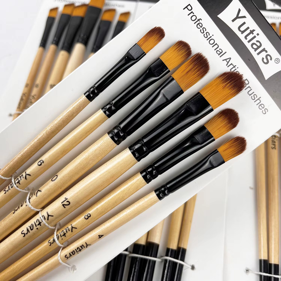 Yutiars 32-teiliges Künstlerpinselset aus Nylon mit 2 Paletten für Aquarell, Acryl und Malerei - Bild 4