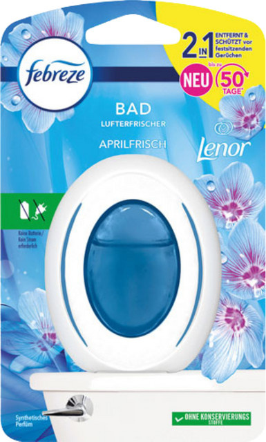 Febreze Bad Lufterfrischer Aprilfrisch Lenor Aufsteller 7,5 ml - Bild 1
