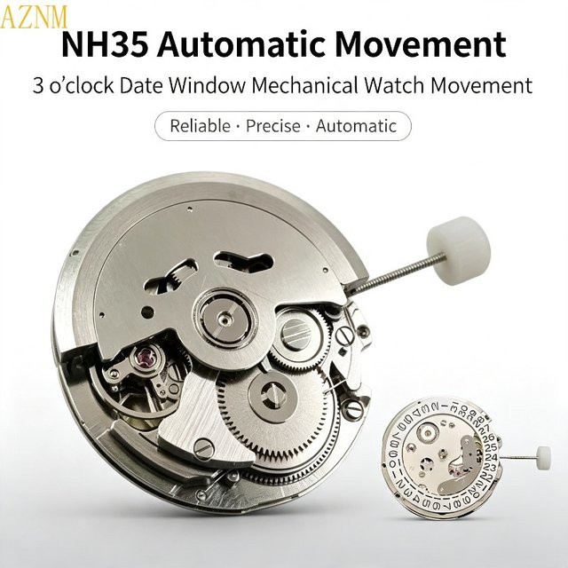 NH35A Automatisches Mechanisches Uhrwerk, Einzel-Datumsfenster - Bild 1