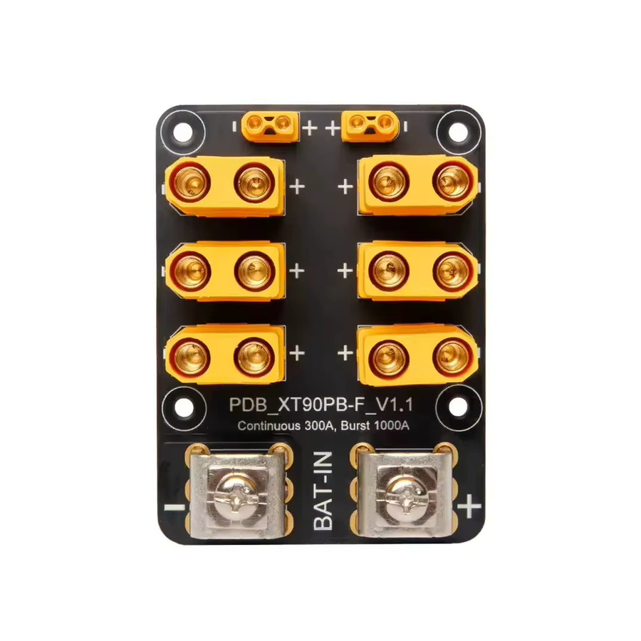 HolyBro 300A Stromverteilungsmodul PDB in Schwarz, vorgelötet mit XT90 und XT30 für FPV Drohnen und Quadcopter - Bild 2