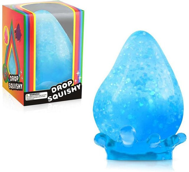 Needoh Stress Relief Sensory Squishy Dreamy Water Drop Maltose Texture Slow Rising Fidget Anti-Anxiety Sensory Gadget, blau - Bild 1