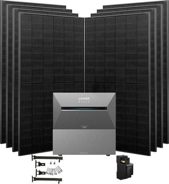 Anker SOLIX Solarbank 3 Pro 3.640 W Balkonkraftwerk mit BP2700 und Flachdach-Halterung in Schwarz/Grau - Bild 1
