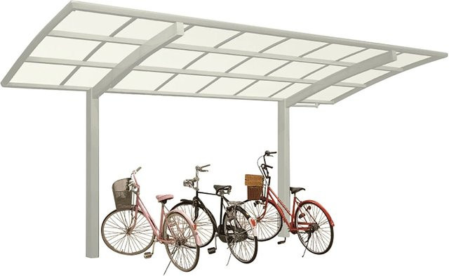 Ximax Einzelcarport Portoforte Mini Typ 60 Edelstahl-Look in Silber, B: 201 cm, T: 495,4 cm - Bild 1